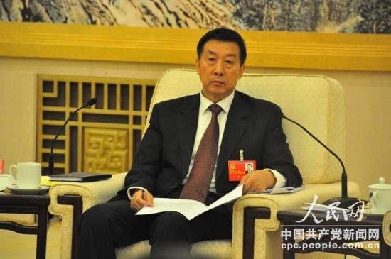 十八大代表、國資委主任王勇。人民網記者 曹華攝